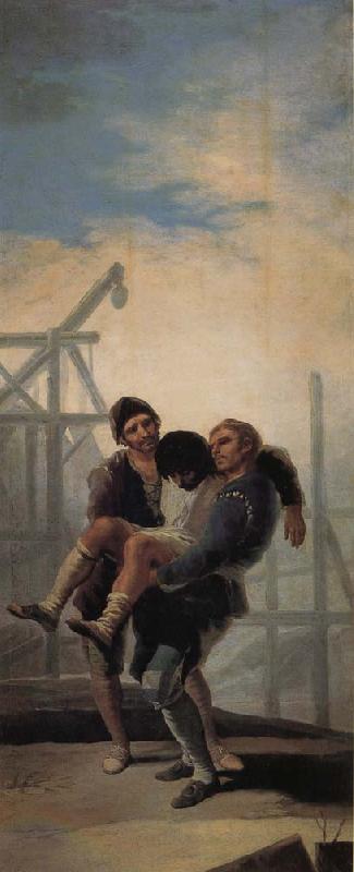 Francisco Goya Wounded Mason oil painting image